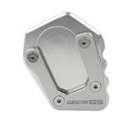 ZDSMYXGS Support Pied Repose-Pieds pour Béquille Latérale De Moto pour B&MW F750GS F750 F850 GS 2020-2023 Rallonge De Béquille Latérale D'extension Latérale Plaque(Argent1)