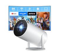 ZDSSY Mini projecteur pour chambre à coucher Support 4K 8K, projecteurs | WiFi 6 & BT 5.4, Android 14, Auto Keystone, Projecteur portable avec applications intégrées, pour Android/iPhone/PC/Mac