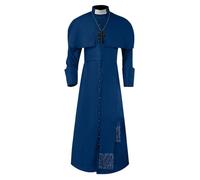 ZDSUHYIW Costume de tunique, moine médiéval, prêtre, Renaissance, cosplay, ensemble complet, pour Halloween, cosplay, pour adulte, homme, costume d'Halloween, tenue de cosplay, vêtements chrétiens