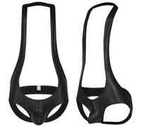 ZDSUHYIW Jockstrap - Combinaison de lutte pour homme - String - Straps - Combinaison à bretelles - Body pour homme - Jockstrap - Maillot - Sous-vêtements - Combinaison de lutte, Noir , S