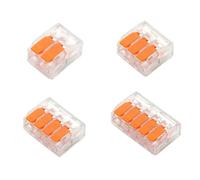 ZDVHOMCB 10-75pcs Orange Type Quick Plug-in Terminals,Electrical Equipment Connectors,Wire Connector Terminals,250V/32A(75pcs Box-Mix)