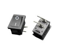 ZDVHOMCB 10pc Power Switch PS8A Side Elbow 2 pin 2 Gear Key High Current 6A/12A 250V Warping Button 21 * 15mm