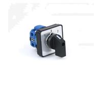 ZDVHOMCB 1PC 1-0-2 One Phase Four Terminals 3 Position 1 Pole 4 terminals Rotary Switch 660V 20A 64X64mm Panel