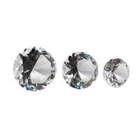 ZDVHOMCB 1pc 4cm Crystal Glass Diamond Faceted Cut Crafts Gift Party Large Romantic Decor