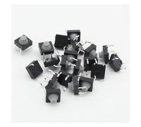 ZDVHOMCB 20pcs/lot 8x8x5MM 4PIN G77 Conductive Silicone Soundless Tactile Tact Push Button Switch Self-Reset