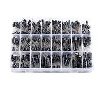 ZDVHOMCB 500pcs/lot 24 Values Electrolytic Capacitor Assortment Box DIY Kit Low Frequency 0.1UF-1000UF 16V-50V