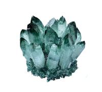 ZDVHOMCB Crystals Stone Colonnza, Ornaments of Del Cluster Green Crystal Decoration, Stones for, Yoga, Bedroom,900g