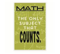 ZDVHOMCB Math Humor Poster - Punny Math Jokes Classroom Decor - Gift for Math Teachers, Students & Nerds - Office & School Wall Art Unframed,08x12inch(20x30cm)