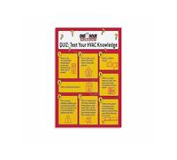 ZDVHOMCB Mechanical Systems Reference Poster - HVAC Knowledge & Troubleshooting, Technical Art Print for Man Cave, Office, or Trade School Framed,08x12inch(20x30cm)