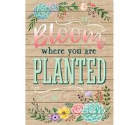 ZDVHOMCB Modern Minimalist Bloom Where You Are Planted Canvas Print - Inspirational Saying for Living Room, Bedroom or Yoga Studio Decor Framed,16x24inch(40x60cm)