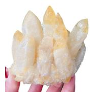 ZDVHOMCB Stone Naturaln Yellow Ghost Phantom Quartz Crystal Cluster (500-600g)