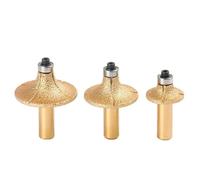 ZDVHOMCB Vacuum Brazed Diamond Milling Cutter for Granite Marble Used to Cut Stone Edge Carving Tools for Drill Bits(R12) ZDVHOMCB