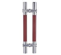 ZDW Door Handle, Commercial Office Heavy-Duty Stainless Steel Glass Door Push-Pull Handle, Adjustable Hole Spacing - 3 Lengths/Length 800Mm