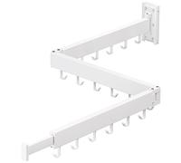 ZdwCyl Séchoir à Linge Mural rétractable et Pliable (3 Volets) Blanc