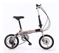 ZDXC Vélo Pliant de 14 Pouces, Vélo Compact D'étudiant Portable a 5 Vitesses Vélo Léger de Banlieue Urbain pour Hommes Femmes Enfant, 4 Couleurs