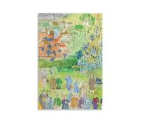 ZDXTYH Raoul Dufy Peinture décorative moderne et esthétique pour chambre à coucher, salon, bureau - Toile résistante à la décoloration - 30 x 45 cm - Peinture Raoul Dufy
