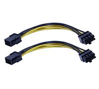 zdyCGTime 2-pack PCIe 6 broches vers 8 broches PCIe Adaptateur câble d'alimentation (20,3 cm)