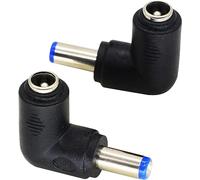 zdyCGTime Adaptateur Mâle-Femelle DC5.5x2.1mm à Angle de 90 degrés DC5521 5V DC Adaptateur de Prise d'alimentation Coupleur de tête d'alimentation pour Tablette PC/Moniteur/Routeur.2Pièces