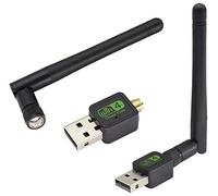 zdyCGTime Adaptateur USB sans Fil 600 Mbps,Carte réseau sans Fil bi-Bande d'antenne à Gain élevé USB2.0 5dBi 2,4 GHz,Convient aux Ordinateurs de Bureau,Ordinateurs Portables etc.(1Pièces)