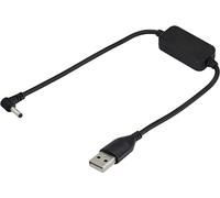 zdyCGTime Câble d'appoint coudé USB 2.0 Mâle vers 90° 3,5 * 1,35mm Mâle,Cordon d'alimentation USB à 3,5 mm 5V DC,Postuler à Lampes de Table,routeurs et Autres Petits appareils.(0,3m/1Pièce)