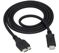 zdyCGTime Câble de données de Disque Dur Mobile Type-C vers Micro B,Câble USB C vers Micro-B 3.0,Câble Ultra-Rapide 5 Gbps,Adapté aux disques durs Mobiles,Téléphones Mobiles,etc.(1M/Noir)