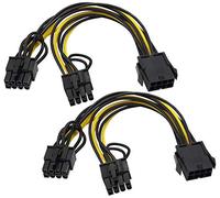 zdyCGTime CPU 8 broches femelle vers double PCIe 2X 8 broches (6 + 2) câble d'adaptateur d'alimentation mâle,Connecteur de carte graphique Splitter PCI Express.(CPU vers GPU)