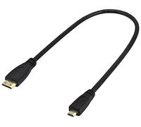 zdyCGTime HDMI C vers HDMI D,Câble Mini HDMI Mâle vers Micro HDMI Mâle,Câble Micro HDMI Haute Vitesse 4k,Compatible avec Les Appareils Photo Numériques,Moniteurs et Autres Appareils.(30cm)