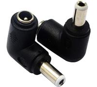 zdyCGTime Lot de 2 coupleurs jack 5,5 x 2,5 mm mâle vers CC 5,5 x 2,1 mm femelle 5 V CC 5,5 x 2,5 mm