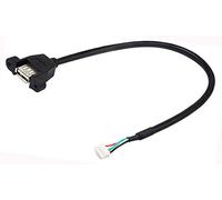 zdyCGTime Montage sur Panneau USB 2.0 d'un cble USB A Femelle vers 4 Broches Femelle Dupont cble USB de la Carte Mère (30 cm/30,5 cm)