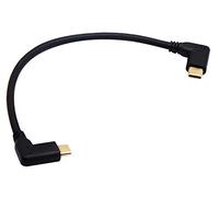 zdyCGTime Type c 3.1 90 degrés USB 3.1 Type C mâle à mâle Gen 2 (10 Gbit/s) Câble d'extension,Supports données,Audio,câble vidéo.Prend en Charge Tout périphérique d'interface de Type c(20cm m/m)