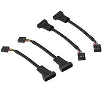 zdyCGTime USB 3.0 19Pin mâle vers USB 2.0 9Pin Femelle convertisseur connecteur de câble d'ordinateur,câble Adaptateur de Carte mère,Carte mère 9Pin Femelle à 20Pin mâle Pur cuivre.(15cm/4pièces)