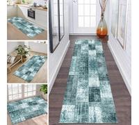 ZDYHMrj Tapis Cuisine Devant evier Tapis de Passage Lavable antiderapant Long Cyan Tapis de Couloir Polyester 70X130CM Tapis de Salon Chambre pour paillasson entrée Cuisine Bleu foncé