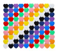 ZDZBLX Aimant Frigo Aimant Puissant, 100PCS 10 Couleurs Aimants Tableau Magnétique Magnet Frigo Aimant Plat Petit Aimant Tableau Blanc Mini Aimant Magnets Decoratif,pour Calendrier Frigo Bureau, Coeur
