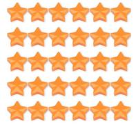 ZDZBLX Aimant Frigo Aimant Puissant Aimants Tableau Magnétique, 30PCS Aimants Magnet Frigo Aiment Petit Aimant Tableau Blanc, Mini Aimant Rond Décoratifs, pour L'école, Bureau, Frigo (Étoile, Orange)