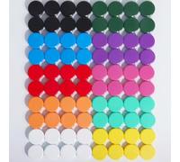 ZDZBLX Aimant Frigo Aimant Puissant Aimants Tableau Magnétique, Magnet Frigo Aimant Plat Petit Aimant Tableau Blanc, Mini Aimant Rond Colorés Magnets, pour Tableau Magnetique Frigo (80Pcs 10 Couleurs)