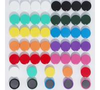 ZDZBLX Aimant Frigo Aimant Puissant Aimants Tableau Magnétique, Magnet Frigo Aimant Plat Petit Aimant Tableau Blanc, Mini Aimant Rond Colorés Magnets, pour Tableau Magnetique Frigo (50Pcs 10 Couleurs)