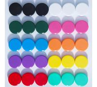 ZDZBLX Aimant Frigo Aimant Puissant Aimants Tableau Magnétique, Magnet Frigo Aimant Plat Petit Aimant Tableau Blanc, Mini Aimant Rond Colorés Magnets, pour Tableau Magnetique Frigo (30Pcs 10 Couleurs)