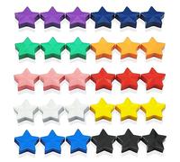 ZDZBLX Aimant Frigo Aimant Puissant, Lot de 30 Aimants Étoiles Magnet Frigo, Colorés Petit Rond Aimants Décoratifs, pour Tableau Frigo, Calendrier, Tableau Blanc, 10 Couleurs