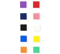 ZDZBLX Aimant Frigo, Lot de 10 Aimant Puissant Magnet Frigo Aimants Tableau Magnétique Magnet, Petit Carré Colorés Décoratifs Magnets, pour Tableau Magnetique Frigo, Tableau Blanc,Casiers(10 Couleurs)