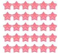 ZDZBLX Aimant Magnétique Puissant 30PCS pour Tableau Blanc, Mini Rond Décoratif, pour L'école, Bureau, Frigo (Étoile, Rose)