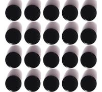 ZDZBLX Aimant Puissant, 20pcs Magnet Aimant Plat Petit, Rond Mini Aimants Décoratifs Magnets Blanc, pour Calendrier et Frigo (Noire)