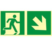 ZE-05IS Direction pour sortir par l'escalier à droite