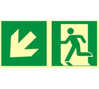ZE-06ISO Direction pour sortir par l'escalier à gauche