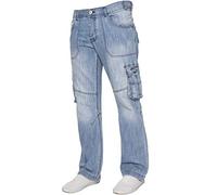 Ze ENZO Hommes Coupe standard résistant TRAVAIL CARGO COMBAT UTILITAIRE JEANS PANTALON