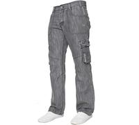 Ze ENZO Hommes Coupe standard résistant TRAVAIL CARGO COMBAT UTILITAIRE JEANS PANTALON