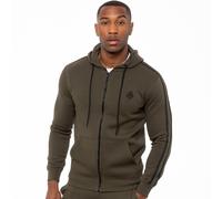 Enzo Wheels Veste zippée polaire homme - Chaude à capuche - Noir/Gris/Vert/Bleu
