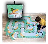 Ze Racer® Tapis Voiture Montessori - Circuit Voiture Enfant Modulable - Tapis Puzzle pour Jouets 3 Ans - Idéal pour Jeux Enfant
