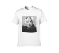ZE YUAN Men's Round Neck T-Shirt Mac Miller Circles Classic Style White 3XL