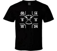 ZE YUAN Teen Wolf Beacon Hills Lacrosse Shirt White Tshirt Men's Shipping Black XL