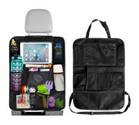 ZEACCT 1 Pack Organisateur de Siège Arrière Voiture, Organiseur de Siège Voiture, Pochettes de Rangement Siège Arrière de Voiture, pour Ipad, Livres, Mouchoirs, etc - Rangement - Noir